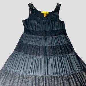 CATHERINE MALANDRINO BLACK SLEEVELESS DRESS SIZE 8